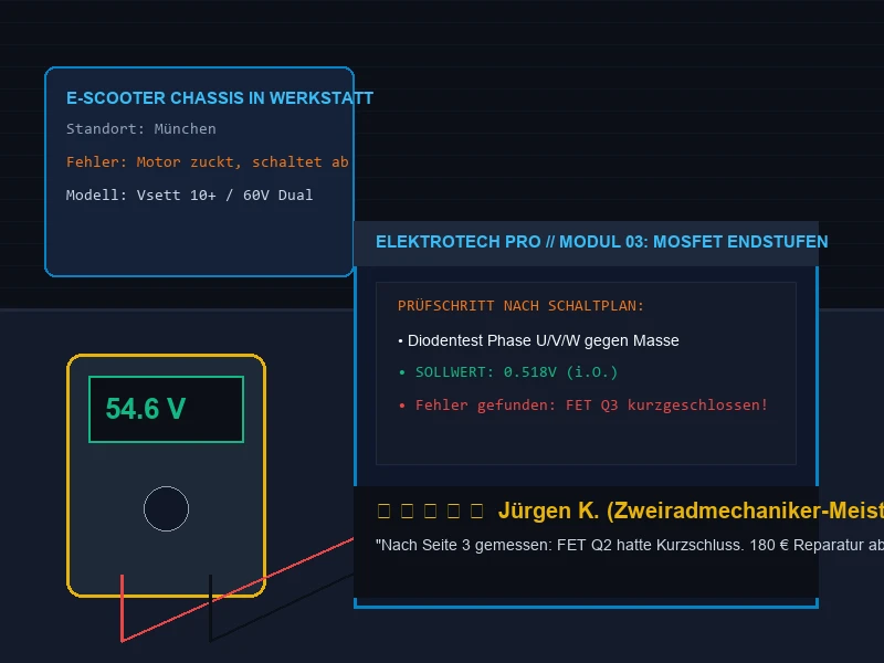 MOSFET Diodentest am Controller