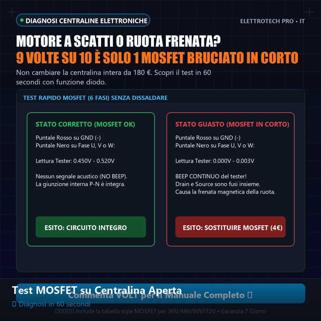 Test MOSFET su centralina aperta